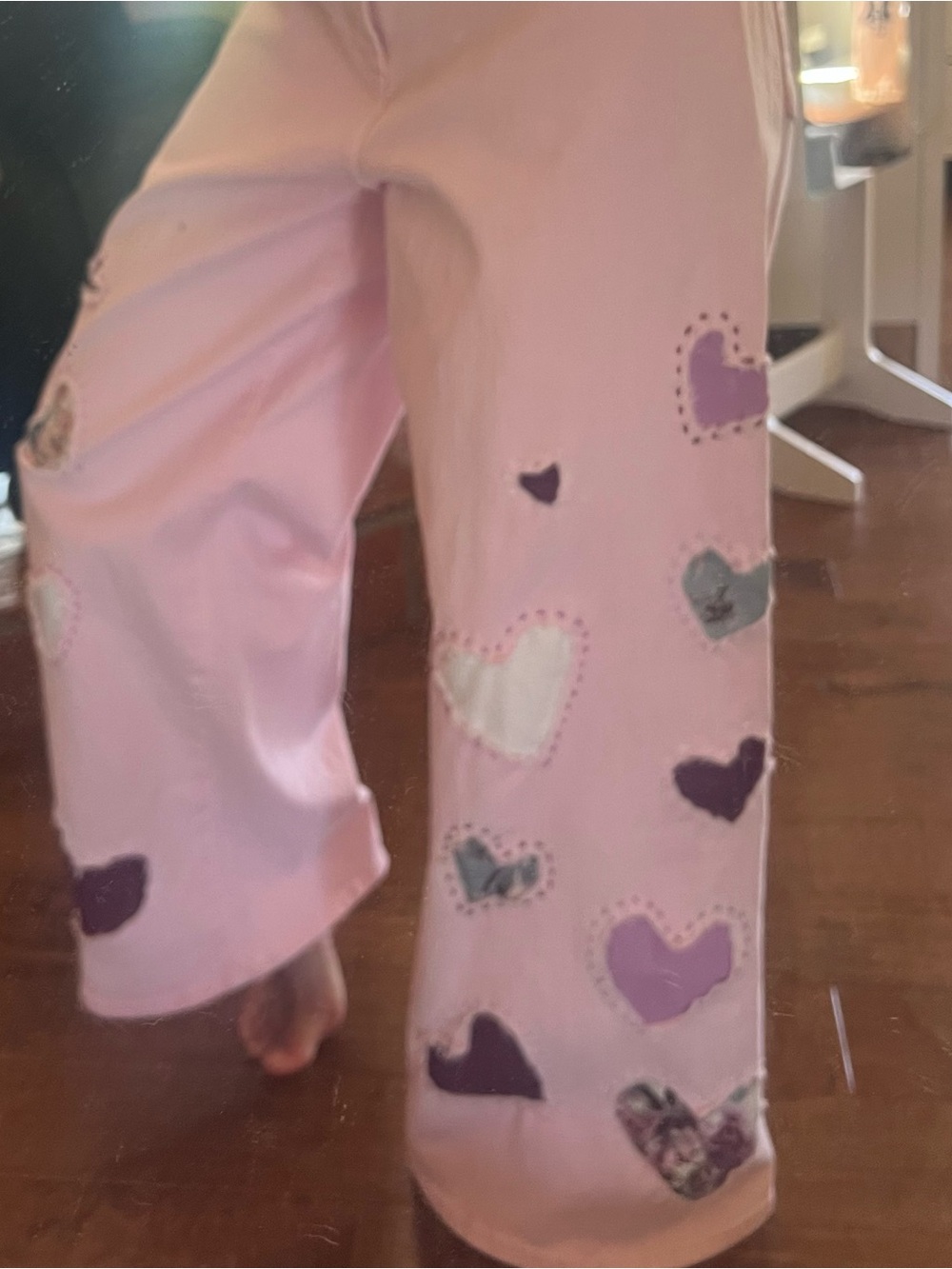 Hand stitched hearts jeans size 6 - Picture 11 of 16